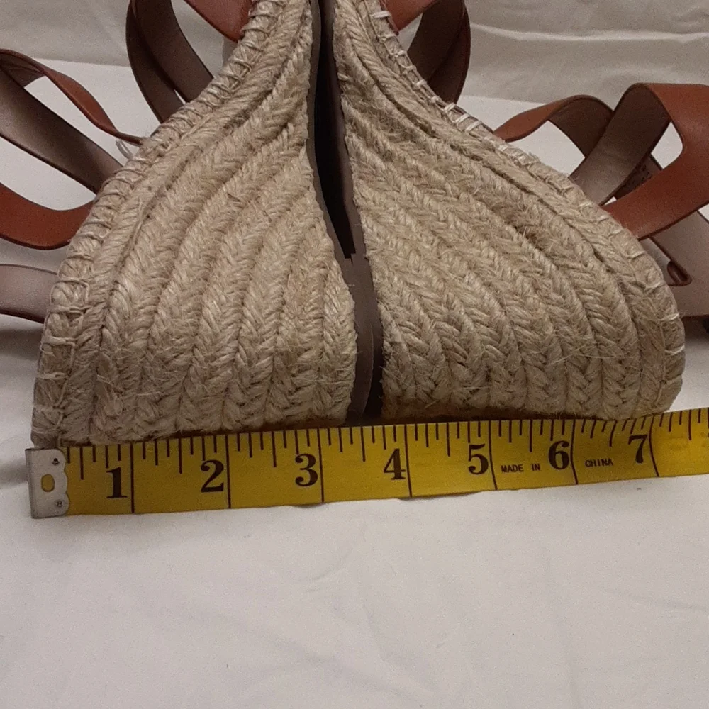 Charles by Charles David size 9M women's espadrilles sandal in brown.